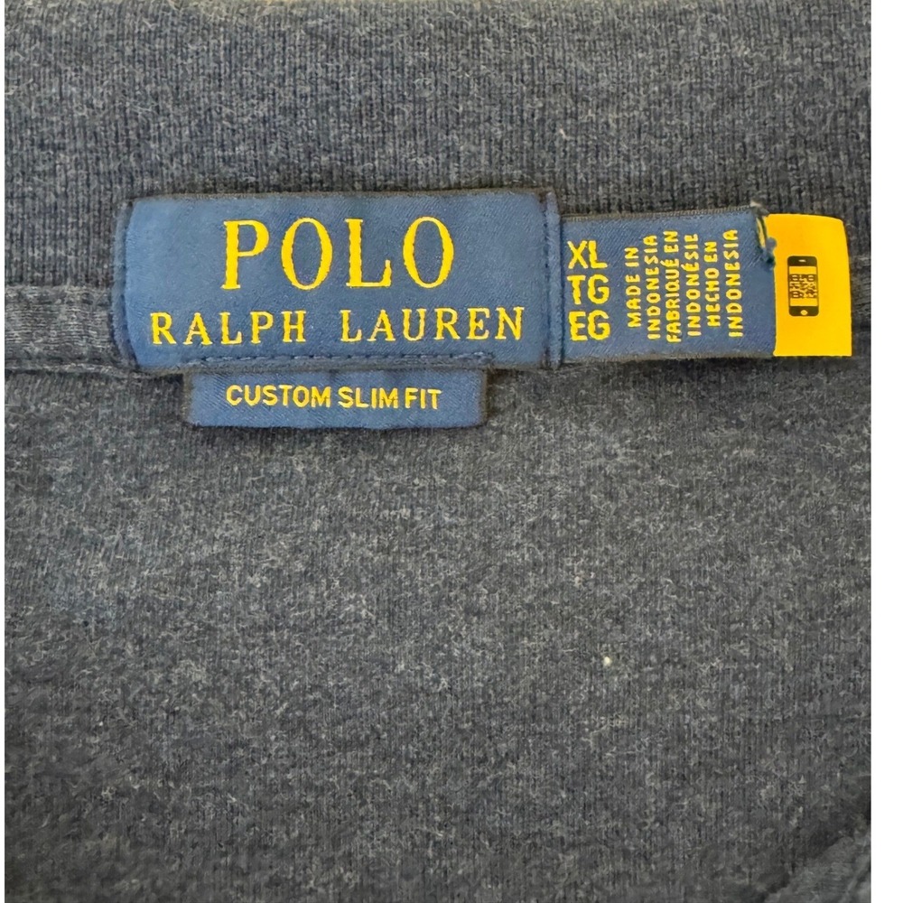 Polo Ralph Lauren Custom Slim Fit Polo Mens Blue XL - Picture 4 of 7